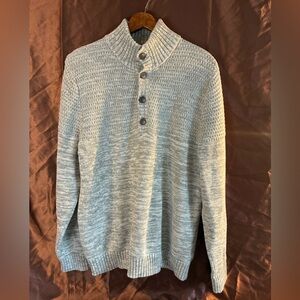 Goodfellow & Co. Gray mock neck pullover thick fishermans winter sweater size L